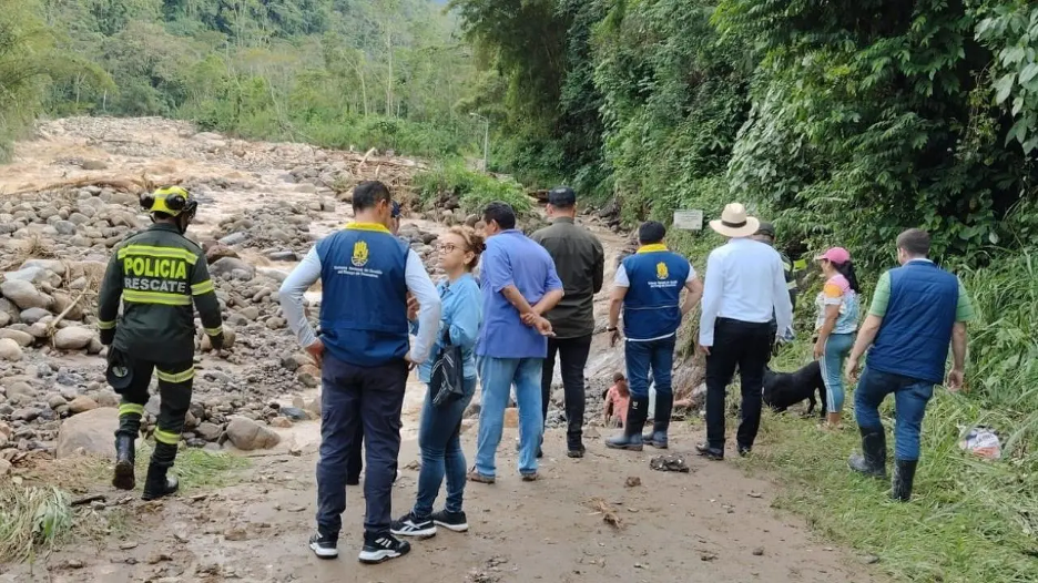 La UNGRD asignó 23 mil horas de maquinaria amarilla para la emergencia por lluvias en Santander