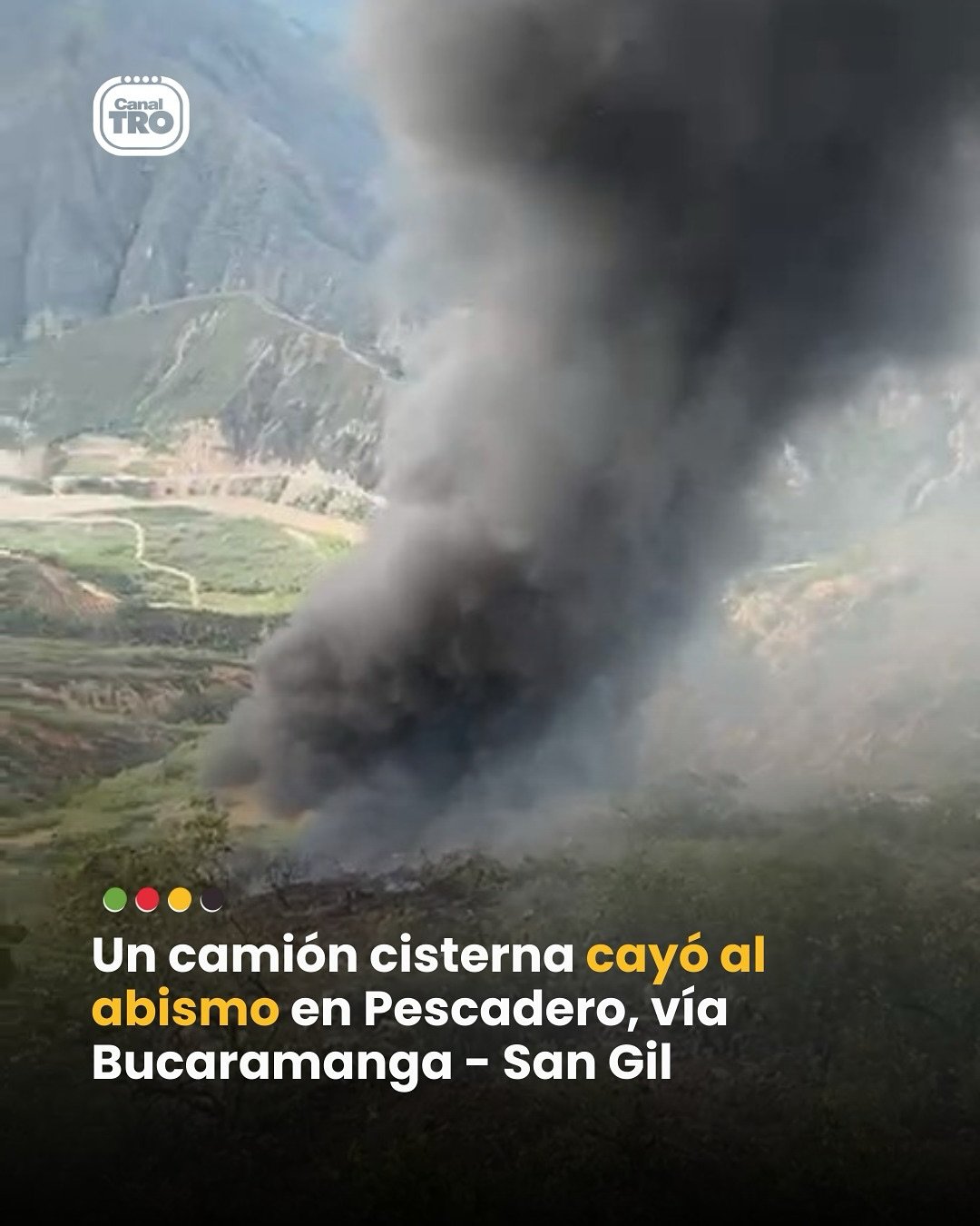 Lee más sobre el artículo Conductor de camión cisterna murió tras caer al abismo en la vía Bucaramanga – San Gil