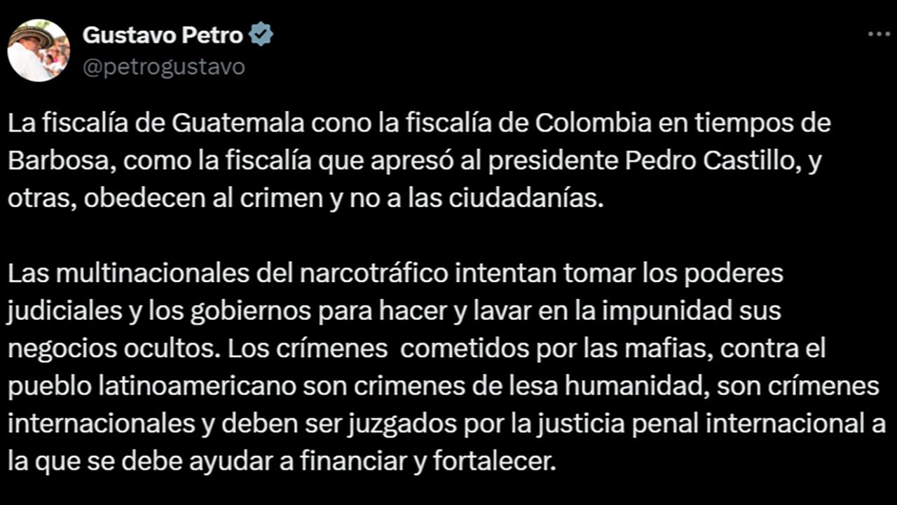 Lee más sobre el artículo Presidente Gustavo Petro se pronunció tras las órdenes de captura contra el exministro Iván Velásquez y la fiscal General Luz Adriana Camargo