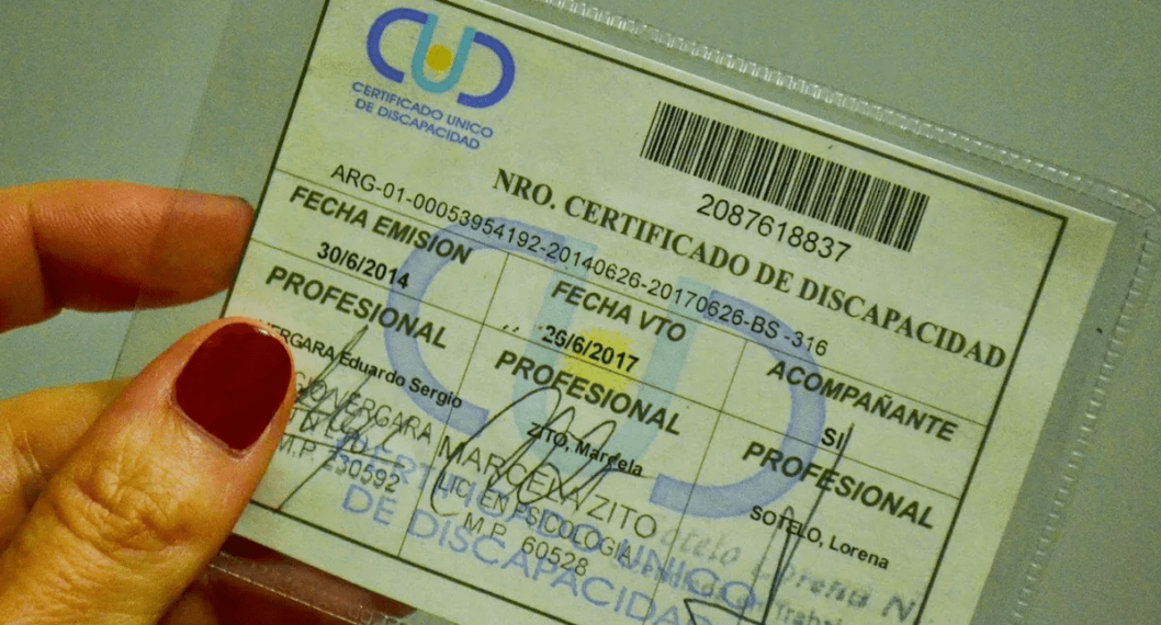 certificado de discapacidad