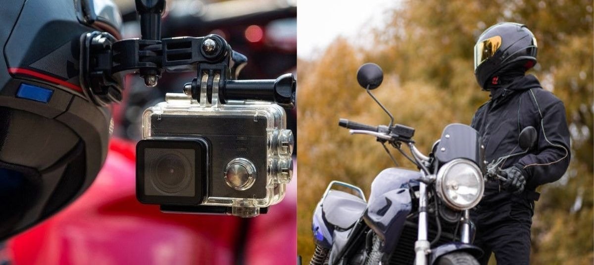 cámaras en casco de moto