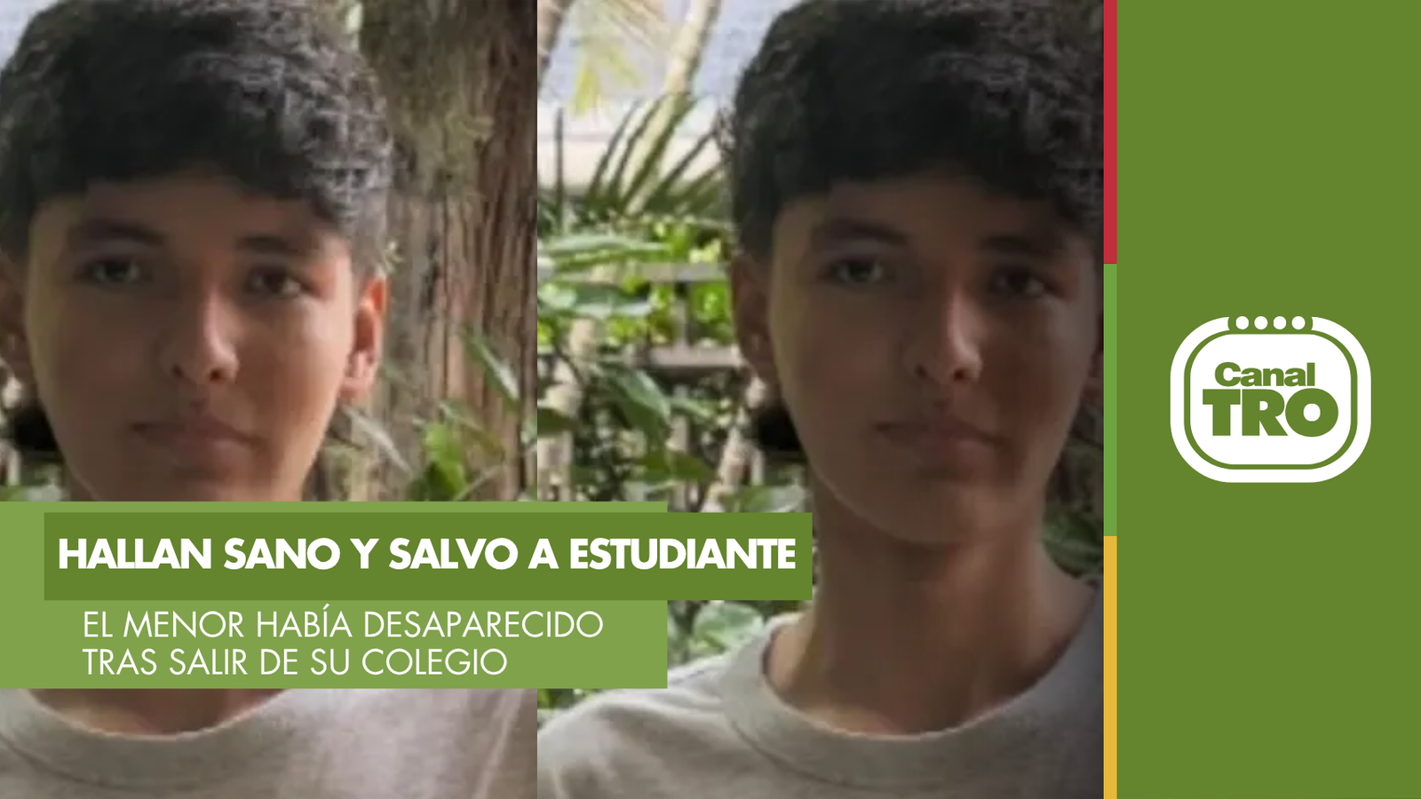 Lee más sobre el artículo Hallan sano y salvo a Diego David Pico, estudiante que estuvo desaparecido más de 48 horas en Bucaramanga