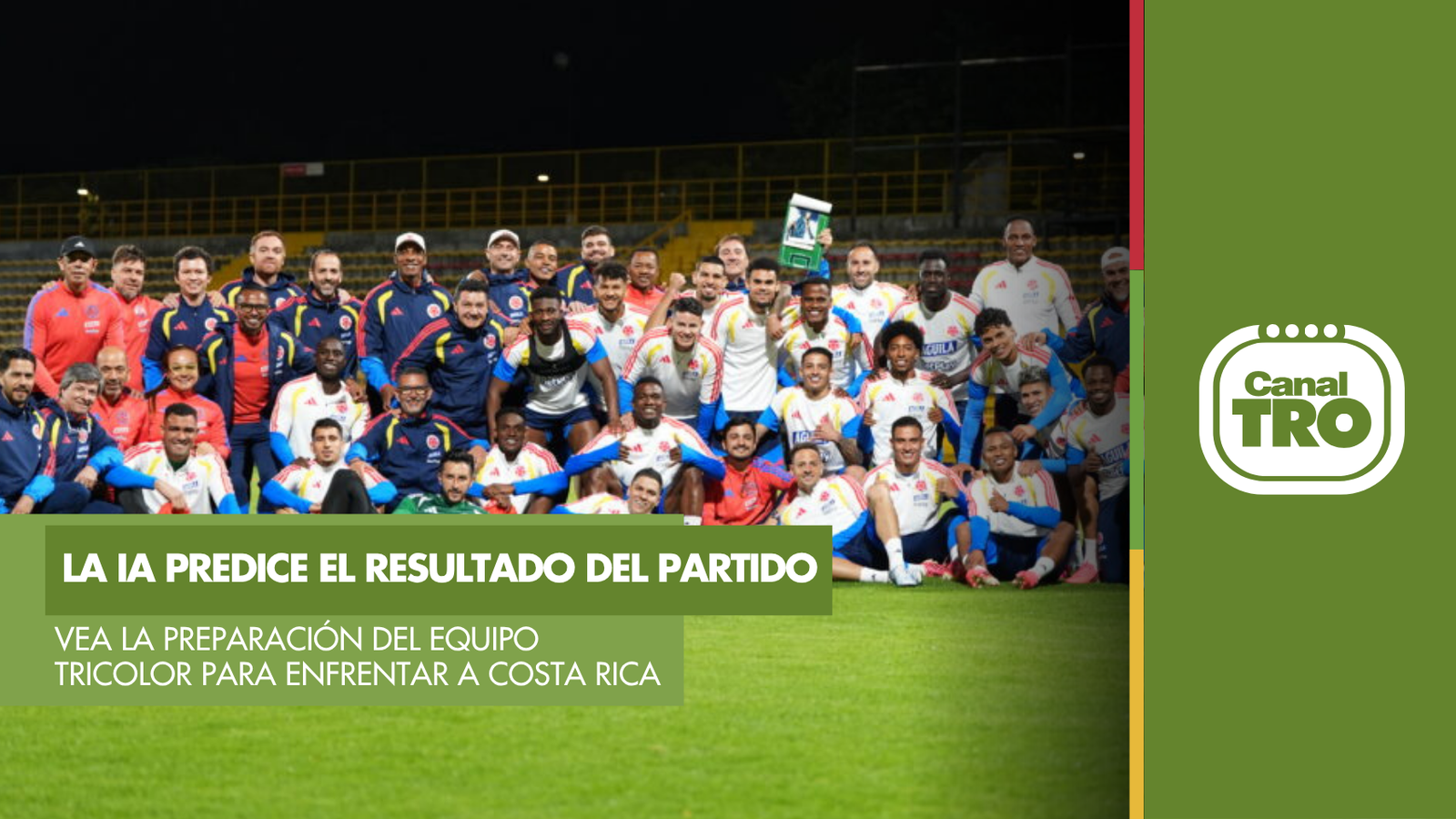 Lee más sobre el artículo La IA predice el resultado de Colombia vs. Costa Rica: vea el último entrenamiento de la Tricolor