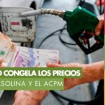 Gobierno congela los precios de la gasolina y el ACPM para septiembre tras el terremoto