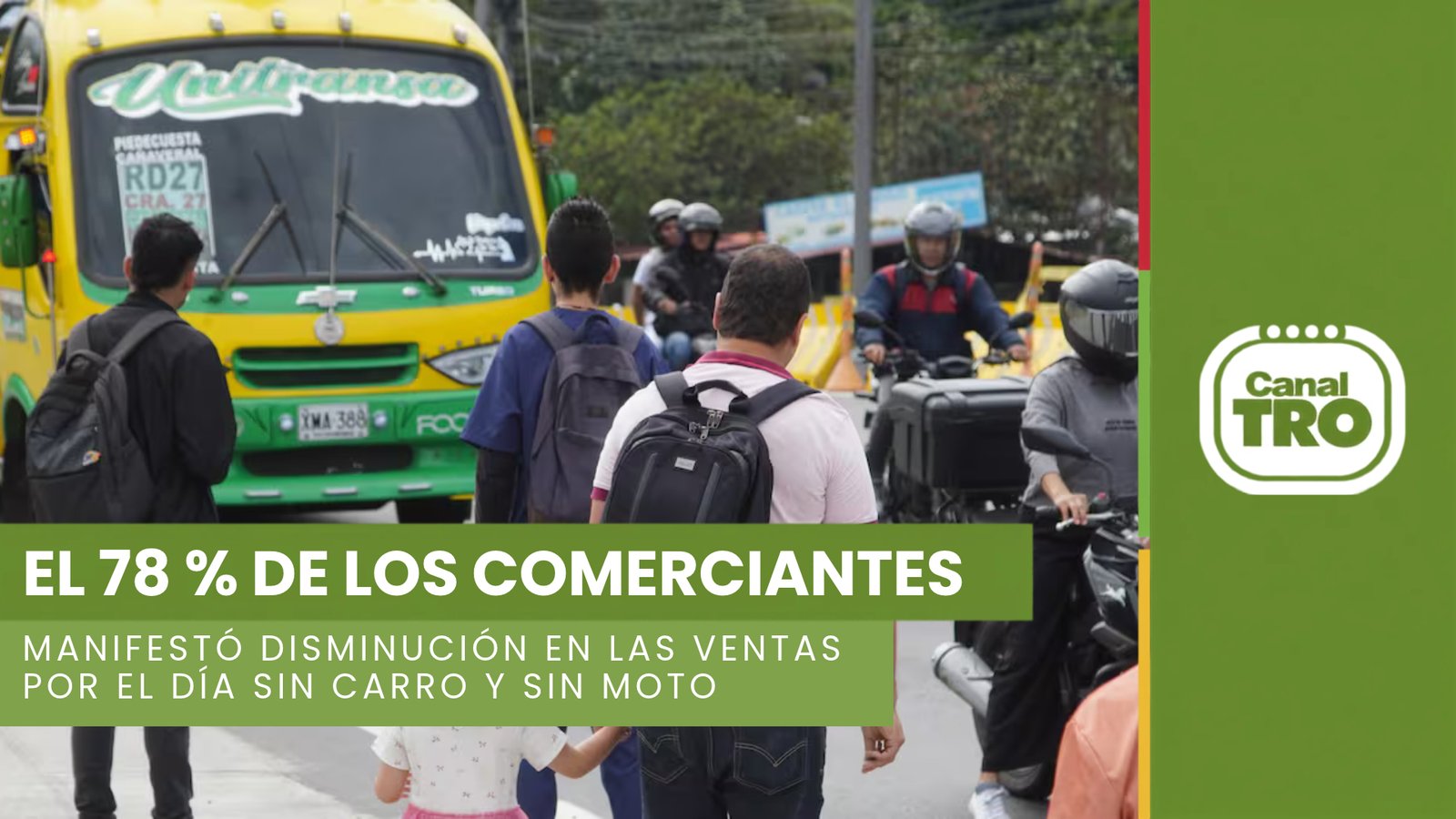 Lee más sobre el artículo El 78 % de los comerciantes manifestó disminución en las ventas por el día sin carro y sin moto en Bucaramanga