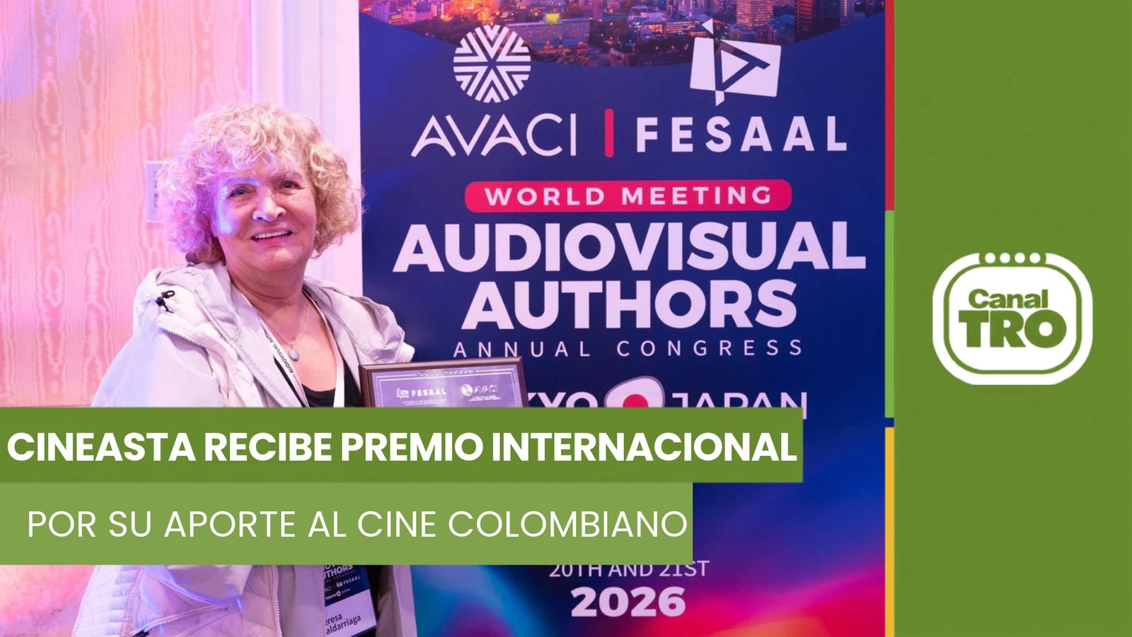 Lee más sobre el artículo Teresa Saldarriaga recibe reconocimiento internacional por su aporte al cine colombiano