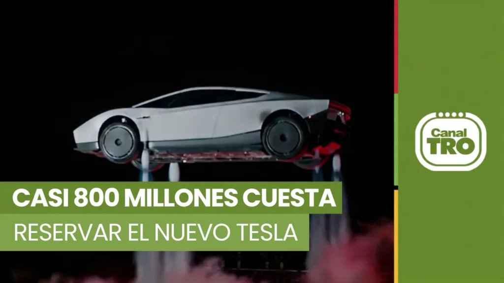 Tesla Roadster eléctrico de Elon Musk, cuyo anticipo de reserva para la versión Thrust ronda los $800 millones en Colombia.